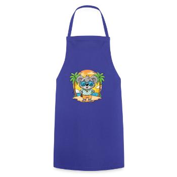 Koala Lustige Cartoon Sommer Strand Sonnenbrille - Kochschürze - Royalblau - Vorne - AI Model Male 185 dark (185cm)