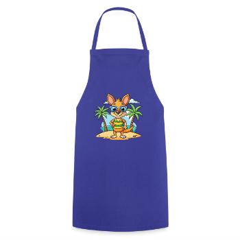 Känguru Lustige Cartoon Sommer Strand Sonnenbrille - Kochschürze - Royalblau - Vorne - AI Model Male 185 dark (185cm)