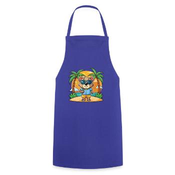 Bär Lustige Cartoon Sommer Strand Sonnenbrille - Kochschürze - Royalblau - Vorne - AI Model Male 185 dark (185cm)
