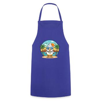 Albatross Lustige Cartoon Sommer Strand Sonnenbrille - Kochschürze - Royalblau - Vorne - AI Model Male 185 dark (185cm)