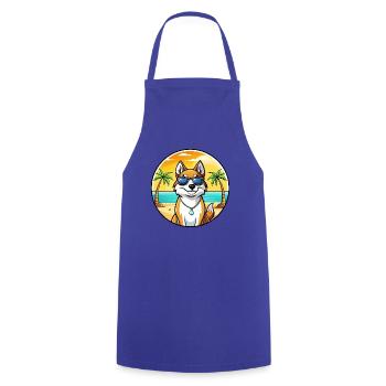 Westsibirische Laika-Hunderasse Cartoon-Sonnenbrille - Kochschürze - Royalblau - Vorne - AI Model Male 185 dark (185cm)