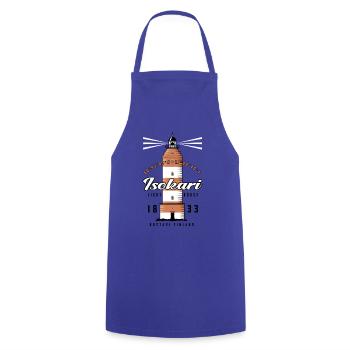 ISOKARI LEUCHTTURM - Textilien und Geschenke. - Kochschürze - Royalblau - Vorne - AI Model Male 185 dark (185cm)