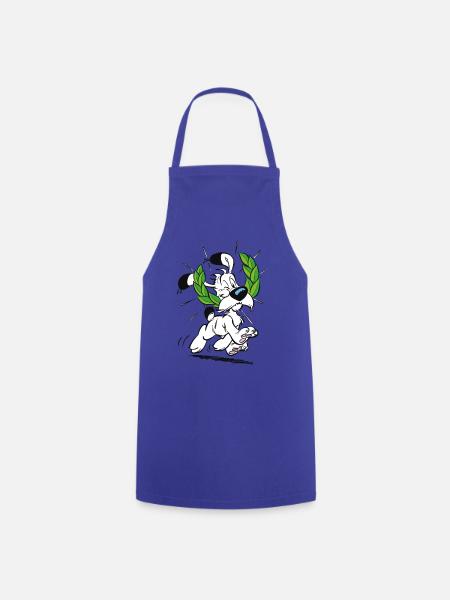 Astérix & Obélix Idéfix Avec Laurier - Tablier de cuisine - bleu royal