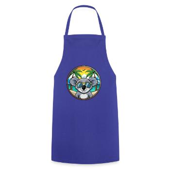 Koala Lustige Cartoon Sommer Strand Sonnenbrille Cool - Kochschürze - Royalblau - Vorne - AI Model Male 185 dark (185cm)