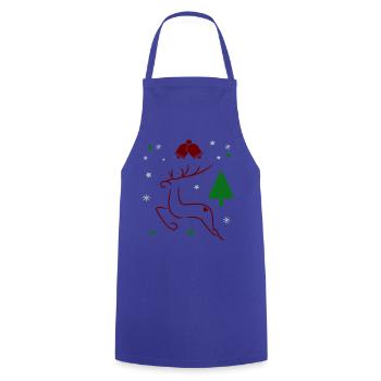 Advent - Kochschürze - Royalblau - Vorne - AI Model Male 185 dark (185cm)