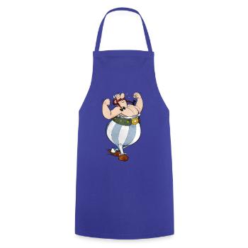 Asterix Obelix Hände In Den Taschen - Kochschürze - Royalblau - Vorne - AI Model Male 185 dark (185cm)