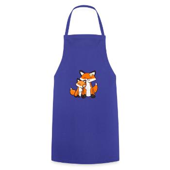 Sister Fox - Kochschürze - Royalblau - Vorne - AI Model Male 185 dark (185cm)