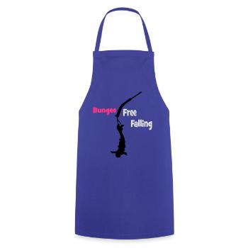 Bungee Fall - Kochschürze - Royalblau - Vorne - AI Model Male 185 dark (185cm)