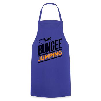  Bungee Jumper Geschenkidee, Bungy Jumps, Bungee - Kochschürze - Royalblau - Vorne - AI Model Male 185 dark (185cm)