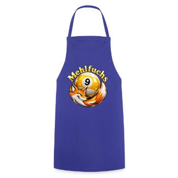 9Ball Billard Mehlfuchs  - Kochschürze - Royalblau - Vorne - AI Model Male 185 dark (185cm)