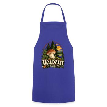 Waldzeit Ist Meine Zeit - Kochschürze - Royalblau - Vorne - AI Model Male 185 dark (185cm)