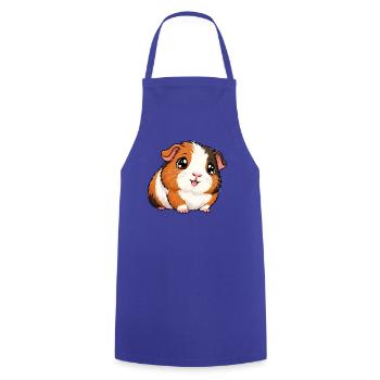 Kawaii Meerschweinchen – Süßes Flauschknäuel - Kochschürze - Royalblau - Vorne - AI Model Male 185 dark (185cm)