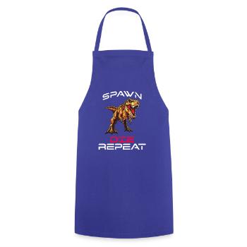 Spawn Die Repeat Gamer Dino Survival Zocken Witz - Kochschürze - Royalblau - Vorne - AI Model Male 185 dark (185cm)