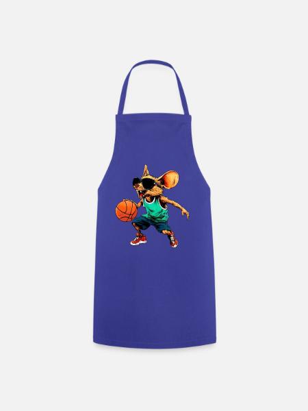 Basketball Maus - Kochschürze - Royalblau