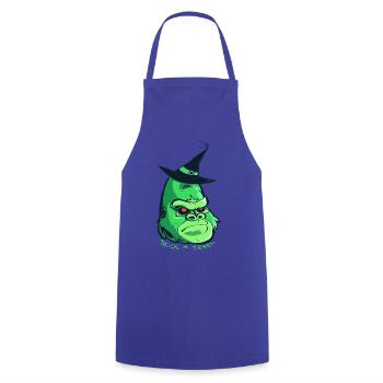 Halloween-Zombie-Gorilla - Kochschürze - Royalblau - Vorne - AI Model Male 185 dark (185cm)