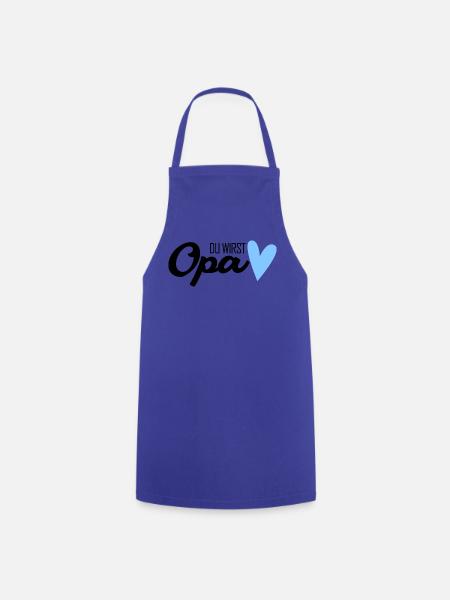 Opa - Opa werden - Bald Opa - Kochschürze - Royalblau
