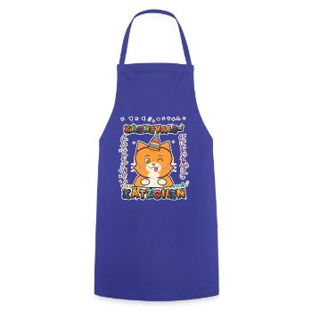 KARNEVALS KÄTZCHEN - Kochschürze - Royalblau - Vorne - AI Model Male 185 dark (185cm)