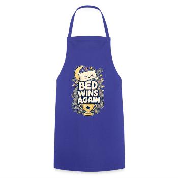 BED WINS AGAIN Nickerchen - Kochschürze - Royalblau - Vorne - AI Model Male 185 dark (185cm)