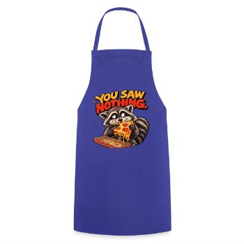 Pizza Thief Waschbär – Spaßiger Retro-Stil - Kochschürze - Royalblau - Vorne - AI Model Male 185 dark (185cm)