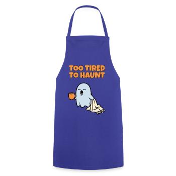 Zu müde, um lustige, schläfrige Geister-Halloween zu verfolgen - Kochschürze - Royalblau - Vorne - AI Model Male 185 dark (185cm)