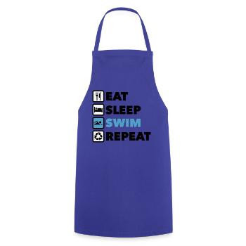 SWIM Active Living: Sportikonen - Kochschürze - Royalblau - Vorne - AI Model Male 185 dark (185cm)