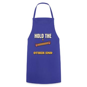 Halt das andere Ende, lustiger DIY-Papa sagt Tee - Kochschürze - Royalblau - Vorne - AI Model Male 185 dark (185cm)