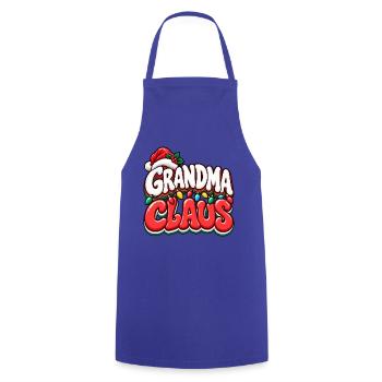 Grandma Claus Festliche Lichter - Kochschürze - Royalblau - Vorne - AI Model Male 185 dark (185cm)