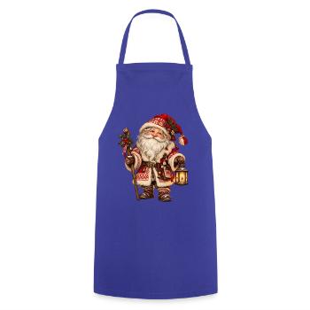 Weihnachts-Domovoi-Slawisches Hausgeist-Design - Kochschürze - Royalblau - Vorne - AI Model Male 185 dark (185cm)