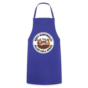 Katzenminze Beet-Kontrolle Katze Garten Kraut - Kochschürze - Royalblau - Vorne - AI Model Male 185 dark (185cm)