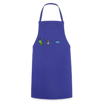 Aliens-Monsters - Kochschürze - Royalblau - Vorne - AI Model Male 185 dark (185cm)