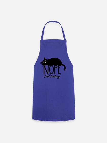 Nope not today cat  - Kochschürze - Royalblau
