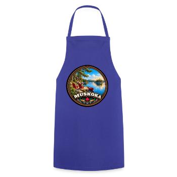 Muskoka Kanada Natur Wald Landschaft Urlaub - Kochschürze - Royalblau - Vorne - AI Model Male 185 dark (185cm)