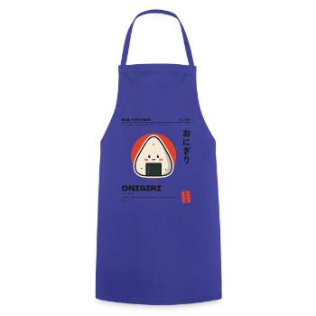 Kawaii Onigiri Japanisches Reisbällchen - Kochschürze - Royalblau - Vorne - AI Model Male 185 dark (185cm)