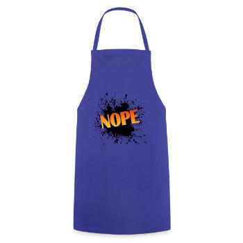 Nope Gradient - Kochschürze - Royalblau - Vorne - AI Model Male 185 dark (185cm)