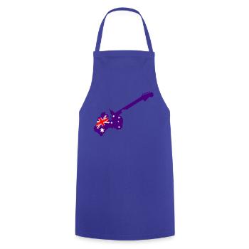 Purple Austral Guitar - Kochschürze - Royalblau - Vorne - AI Model Male 185 dark (185cm)