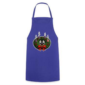 Adventskranz Kerzen Abgebrannt Weihnachten Shirt - Kochschürze - Royalblau - Vorne - AI Model Male 185 dark (185cm)