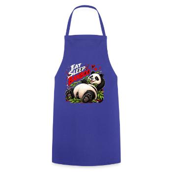 Eat Sleep Bamboo Panda - Kochschürze - Royalblau - Vorne - AI Model Male 185 dark (185cm)
