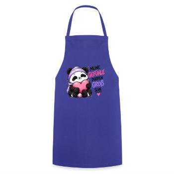 Panda Gefühle Groß Sein - Kochschürze - Royalblau - Vorne - AI Model Male 185 dark (185cm)