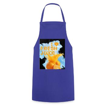 Fresh_juice_-4500_x_5400_px- - Kochschürze - Royalblau - Vorne - AI Model Male 185 dark (185cm)