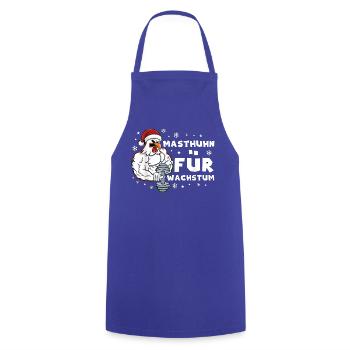Masthuhn Für Wachstum Weihnachten Gym Kraftsport - Kochschürze - Royalblau - Vorne - AI Model Male 185 dark (185cm)