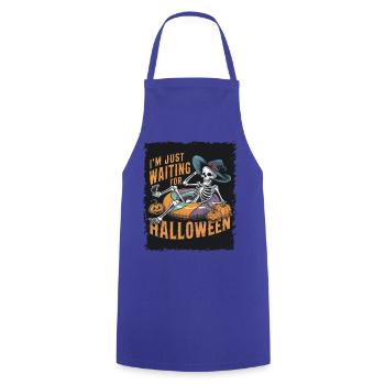 Ich Warte Nur Auf Halloween - Kochschürze - Royalblau - Vorne - AI Model Male 185 dark (185cm)