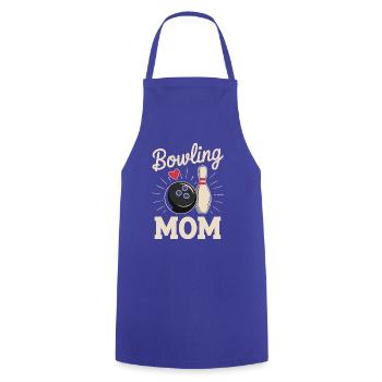 Bowling Mom Mit Herz Kugel Und Kegel - Kochschürze - Royalblau - Vorne - AI Model Male 185 dark (185cm)