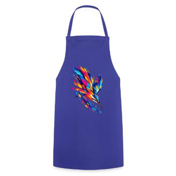 Prismatischer Eisväger - Kochschürze - Royalblau - Vorne - AI Model Male 185 dark (185cm)