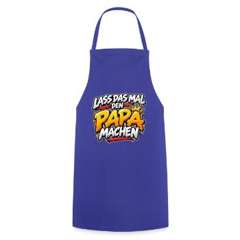 Lass das mal den Papa machen - Kochschürze - Royalblau - Vorne - AI Model Male 185 dark (185cm)