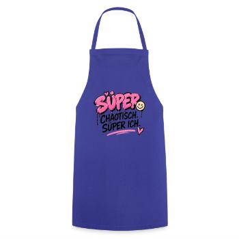 Super Chaotisch, Super Ich - Kochschürze - Royalblau - Vorne - AI Model Male 185 dark (185cm)
