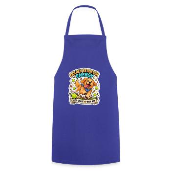 Golden Retriever Energie Print - Kochschürze - Royalblau - Vorne - AI Model Male 185 dark (185cm)