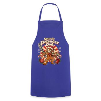 Christmas Lebkuchen Snack Defender Dad - Kochschürze - Royalblau - Vorne - AI Model Male 185 dark (185cm)