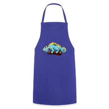 Jaszczurka_SpokoLoko - Kochschürze - Royalblau - Vorne - AI Model Male 185 dark (185cm)