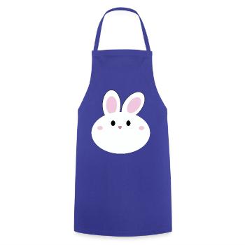 Süßes Kawaii-Kaninchen - Kochschürze - Royalblau - Vorne - AI Model Male 185 dark (185cm)