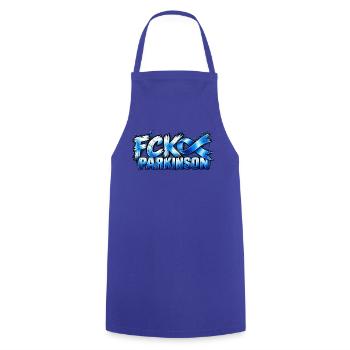 Kampf Parkinson Graffiti - Kochschürze - Royalblau - Vorne - AI Model Male 185 dark (185cm)